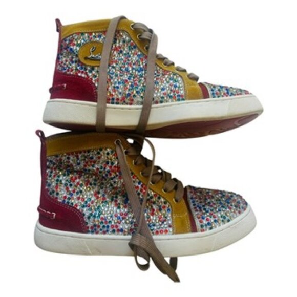 CHRISTIAN LOUBOUTIN BIP BIP WOMAN ORLATO FLAT GLITTER SNEAKERS Size: EU 40, US 9 - Picture 3 of 16